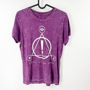 ✅ Panic at the Disco Band Purple Short Sleeve SIZE‎ MEDIUM